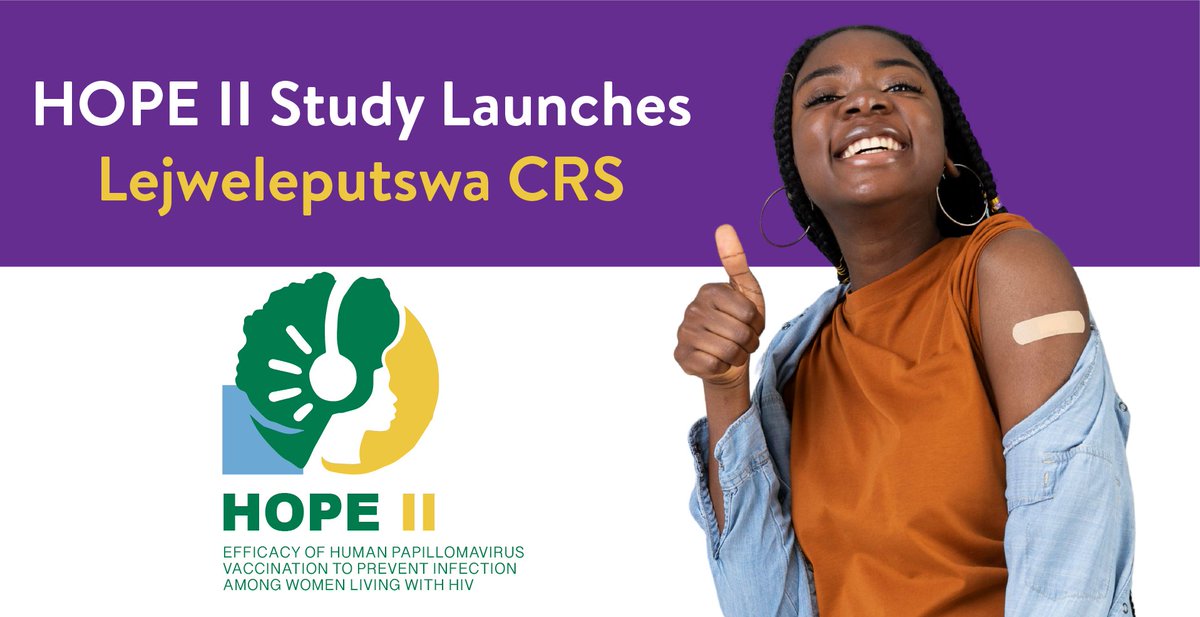 📢 Big news from #Lejweleputswa. <a href="/WitsRHI/">Wits RHI</a> has launched the Lejweleputswa Clinical Research Site and introduced the #HOPE2Study a major step for community-centred research. We’re ready. We’re hopeful. We’re moving forward together.
Learn more about HOPE 2: bit.ly/HOPE-II