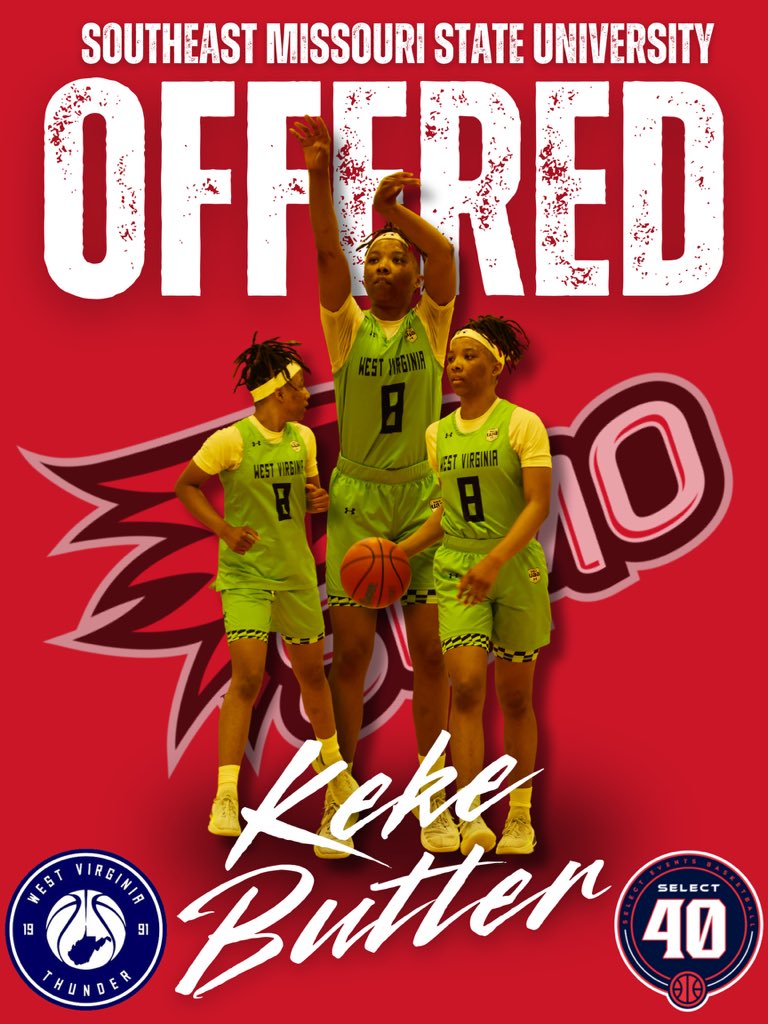 West Virginia Thunder S40 17U (Perry) (@wvthunders4017u) on Twitter photo Ke’adriah Butler ‘26 ( <a href="/cbg_driah/">ke’adriah butler .</a> ) has picked up an offer from Southeast Missouri State University!
#WVThunderFam | ⚡️⚡️ Ke’adriah Butler ‘26 ( <a href="/cbg_driah/">ke’adriah butler .</a> ) has picked up an offer from Southeast Missouri State University!
#WVThunderFam | ⚡️⚡️