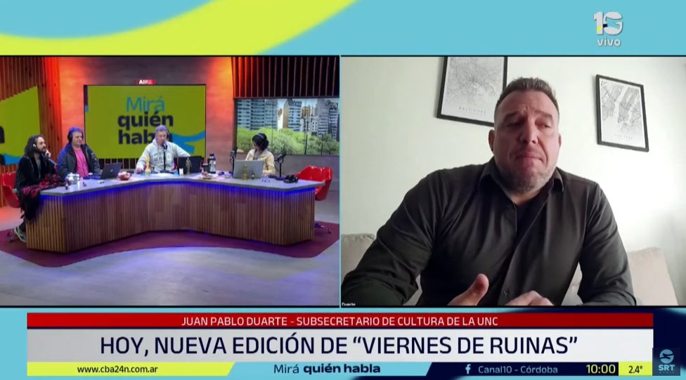 👉🎵 En @mqh1023, hablamos con Juan Pablo Duarte (<a href="/jpduart/">Juan Pablo Duarte</a>), Secretario de Cultura de la UNC, sobre la actividad
