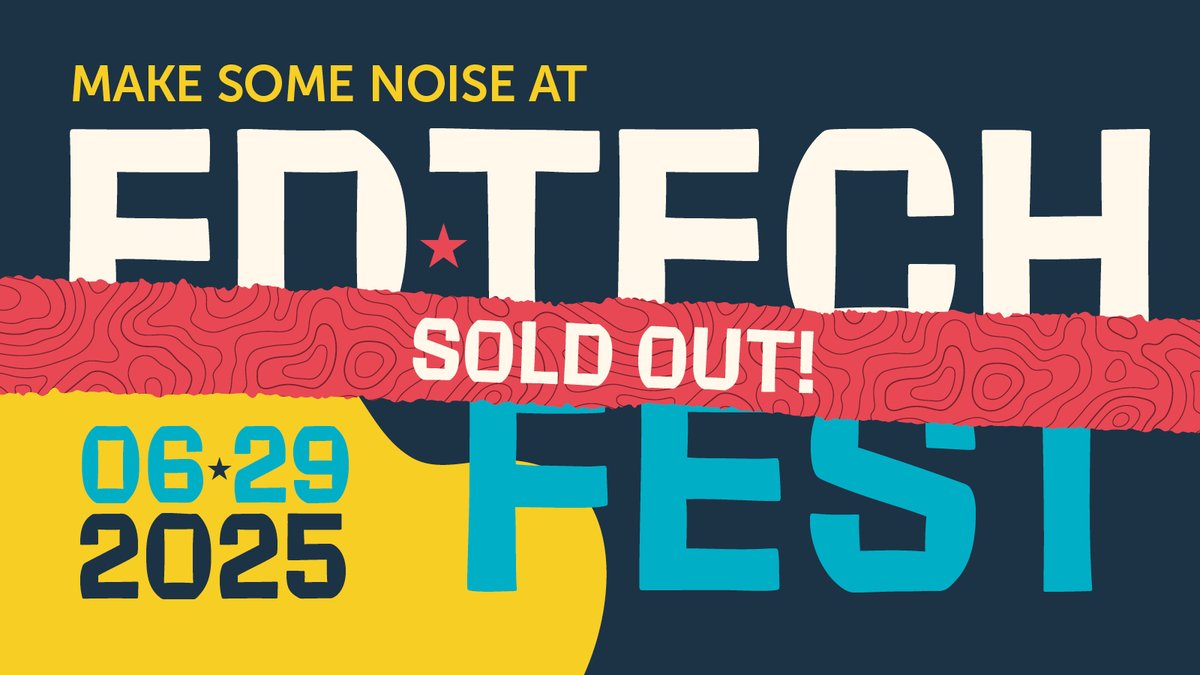 Douglas Stewart's ISTE Kickoff Event, EdTech Fest, is SOLD OUT! Don't want to miss out on this rocking event? Get on the waitlist for FREE for a chance to attend and make some noise with us at the Hard Rock Café. eventbrite.com/e/edtech-fest-… #k12 #ISTE #EdTechFest
