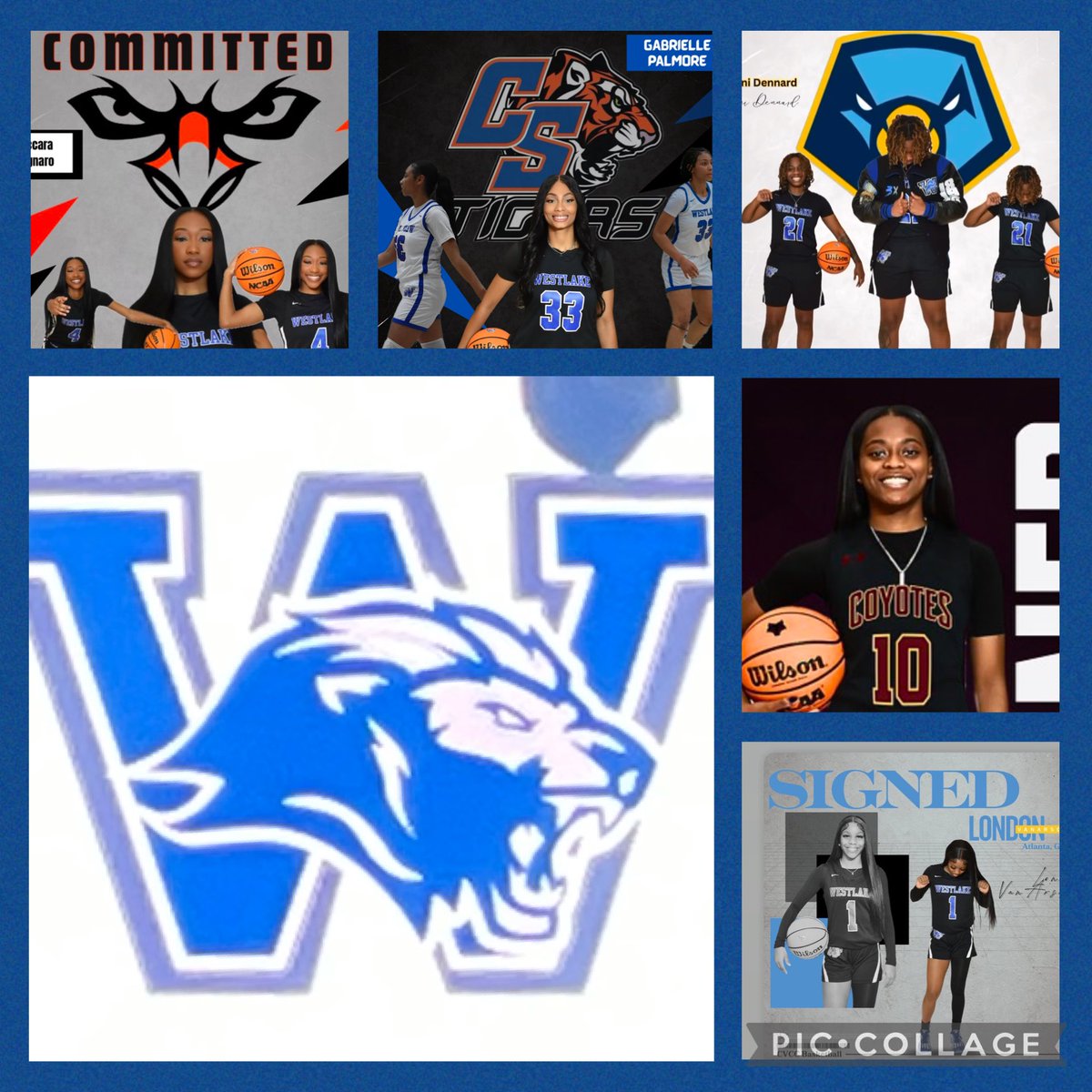 WestLakeGBB (@girlswestlake) on Twitter photo Tocarra <a href="/aumontgomery/">Auburn University at Montgomery</a>
Gabrielle <a href="/ChattStateWBB/">Chattanooga State WBBall</a>
Imani <a href="/PointUniv/">Point University</a>
Baliegh <a href="/coastalsouthwbb/">Coastal Alabama South Lady Coyotes Basketball</a>
London <a href="/ChattValleyWbb/">ChattValleyWBB</a>
Let’s Go Lions! You have all played a huge part in what’s next to come for our program! It’s at the Lake! 💙🖤🦁 Tocarra <a href="/aumontgomery/">Auburn University at Montgomery</a>
Gabrielle <a href="/ChattStateWBB/">Chattanooga State WBBall</a>
Imani <a href="/PointUniv/">Point University</a>
Baliegh <a href="/coastalsouthwbb/">Coastal Alabama South Lady Coyotes Basketball</a>
London <a href="/ChattValleyWbb/">ChattValleyWBB</a>
Let’s Go Lions! You have all played a huge part in what’s next to come for our program! It’s at the Lake! 💙🖤🦁