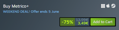DigitalDreams_'s tweet photo. Metrico+ is part of the Cerebral @PuzzleShowcase this year! 

If you haven't yet, and you still want to check out our puzzle game classic inspired by data visualization, this is the deepest Steam discount it ever had 📊💥

https://t.co/IA8ghbojBD https://t.co/UsXI97BORr