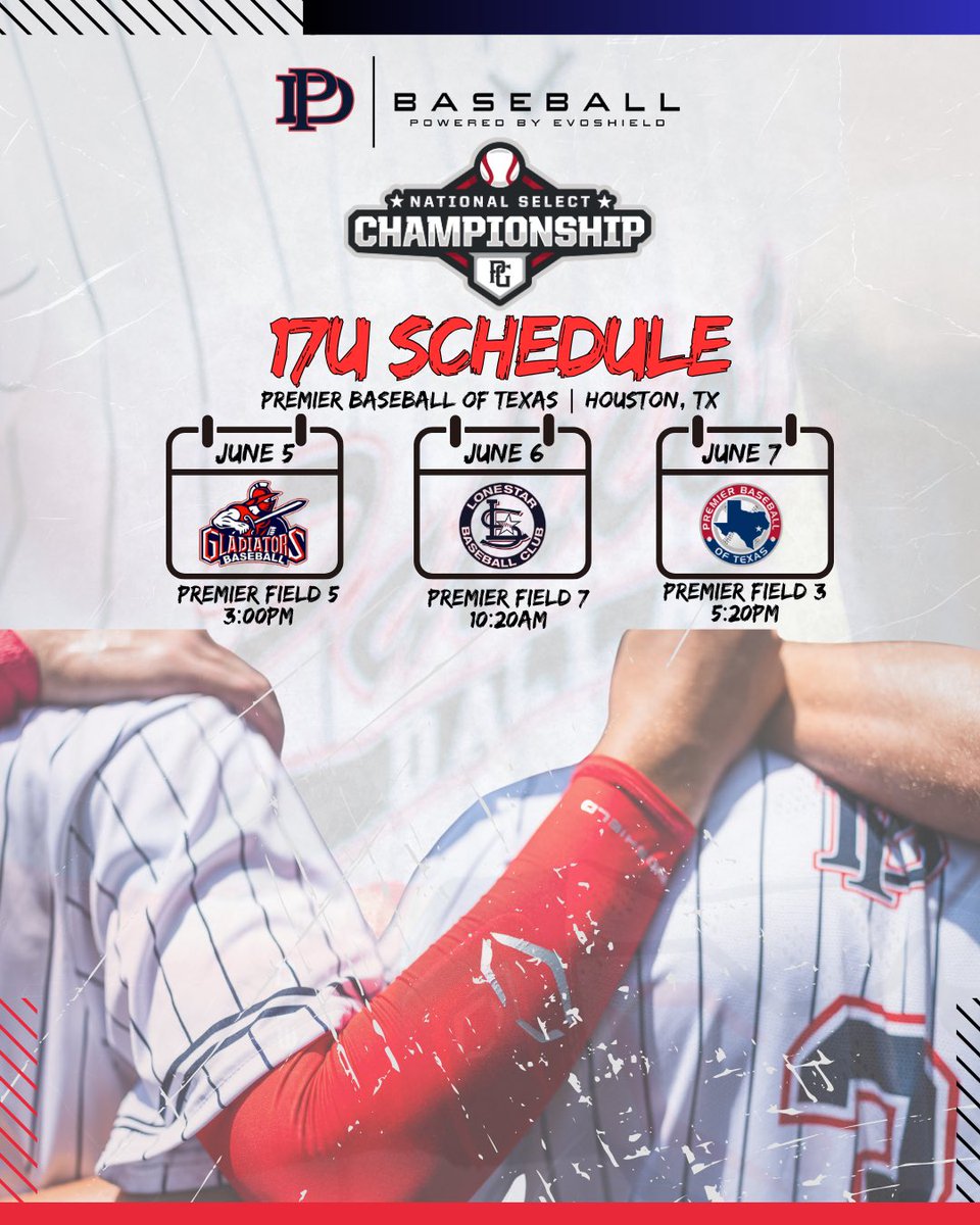 Dallas Patriots (@dallaspatriots) on Twitter photo IT’S THAT TIME!!!!🔥🔥🔥
Our 17U team will be playing in the <a href="/PerfectGameUSA/">Perfect Game USA</a> National Select in Tomball, TX! Let’s go boys! Good Luck!
<a href="/CoachCKirby2/">Craig Kirby</a> @CoachHawk_SHS <a href="/jonchilly32/">Jonathan Childress</a>
#DPats IT’S THAT TIME!!!!🔥🔥🔥
Our 17U team will be playing in the <a href="/PerfectGameUSA/">Perfect Game USA</a> National Select in Tomball, TX! Let’s go boys! Good Luck!
<a href="/CoachCKirby2/">Craig Kirby</a> @CoachHawk_SHS <a href="/jonchilly32/">Jonathan Childress</a>
#DPats