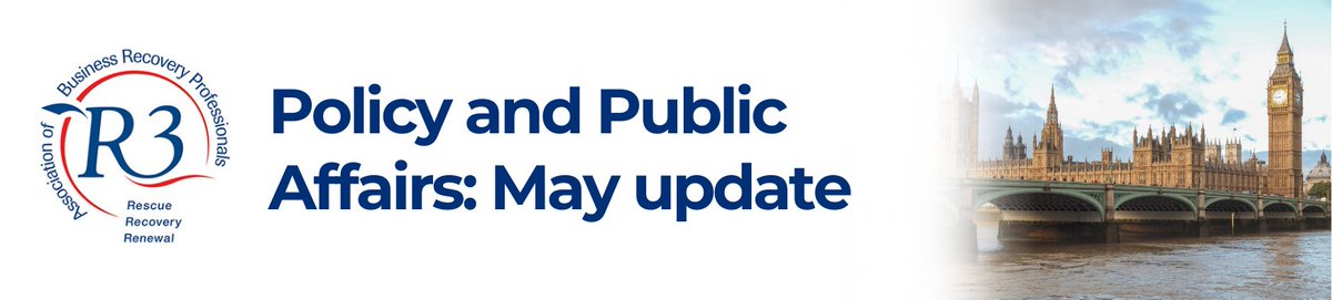 May has been another impactful month for the R3 Policy and Public Affairs team, with a strong focus on stakeholder engagement, fraud policy, and legislative developments.
 
You can read about this month's policy work in our latest blog post: r3.org.uk/press-policy-a… #insolvency