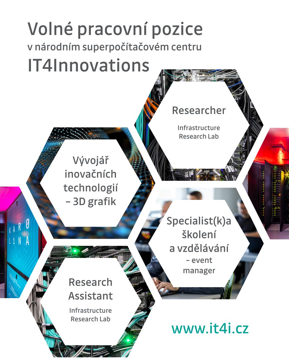 📢 We’re hiring.

🇨🇿  🔗 it4i.cz/o-it4i/kariera… 

🇬🇧 🔗 it4i.cz/en/about/caree… 

 #job #Ostrava #vacancies #praceOstrava