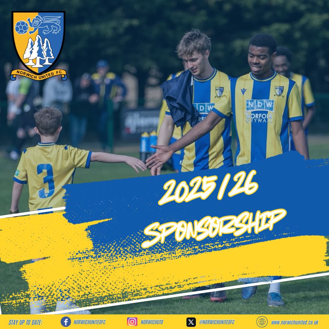 Ahead of 2025/26, we’re looking to partner with sponsors for the season🤝

Opportunities for partners to promote themselves via:
🔘Club social media graphics
🔘Club kit 
🔘Pitch-side advertising boards
🔘Match highlight videos

📲 DM us for more info, cost &amp; benefits!

#UTP💛💙