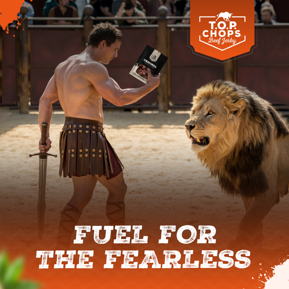 topchopsjerky's tweet photo. Not for the timid or the tame—T.O.P. Chops is bold flavor built for the brave, fuel for the fearless.

Snack like a legend: https://t.co/by2yyDOp1h

#snacktime #snacksmart  #proteinsnacks #snack #flavor #beefjerky #jerky #jerkylovers #topchopsjerky https://t.co/f8NB3cKsxI