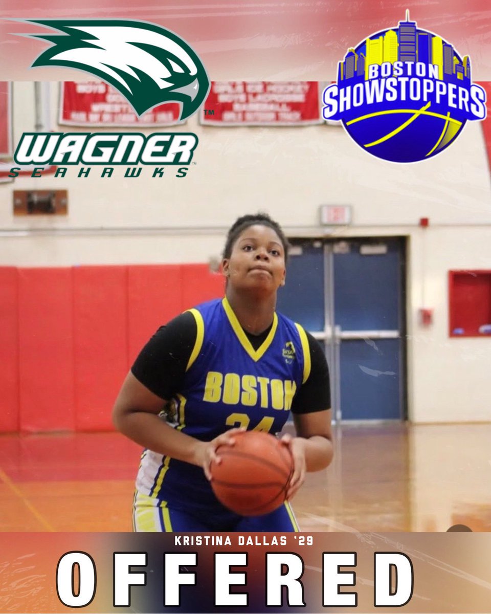 Let’s give a round of applause to our 8th Kristina Dallas on her Division 1 offer to Wagner University. Skies the limit 📈. #FutureIsBright <a href="/hgsl_girls/">Hoop Group Girls</a> <a href="/SelectEventsBB/">Select Events Basketball</a> <a href="/BashHoopsNE/">Bash Hudson</a> <a href="/ShaneLaflin/">Shane Laflin</a> <a href="/bballjkey/">Jason Key</a> <a href="/ethman43/">Ethan Fuller</a> <a href="/KPannell71/">“KP”</a> <a href="/BlueStarMedia1/">BlueStar Media</a> <a href="/NYGHoops/">NYGHoops</a> <a href="/HoopDreamsGirls/">HoopDreamsMag/Girls</a>