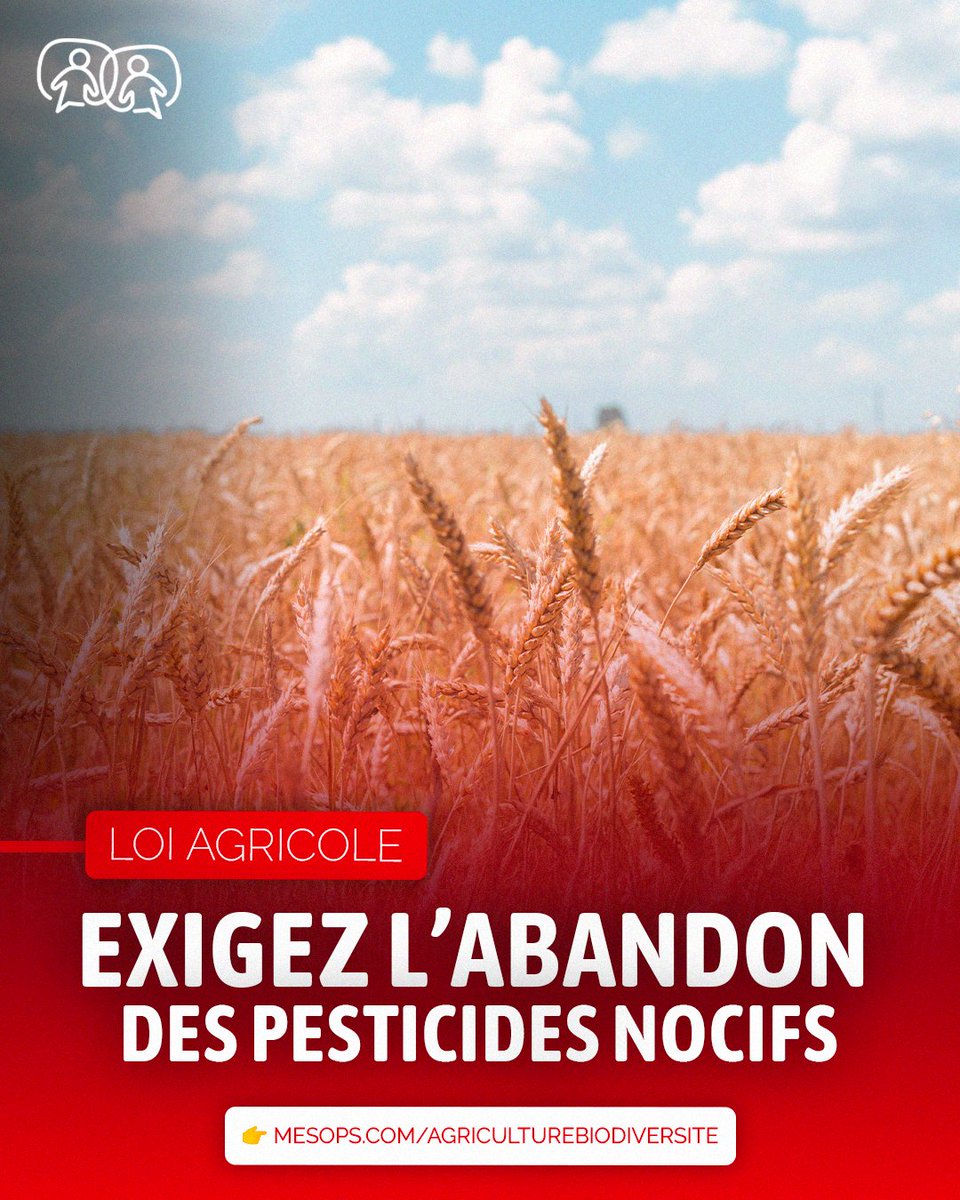 La future loi agricole menace biodiversité et santé : retour des pesticides, moins de contrôles 😡

L’auteur de cette pétition réclame l’abandon des mesures toxiques et une agriculture respectueuse du vivant.

Signez la pétition
➡️ mesops.com/AgricultureBio… ✍️