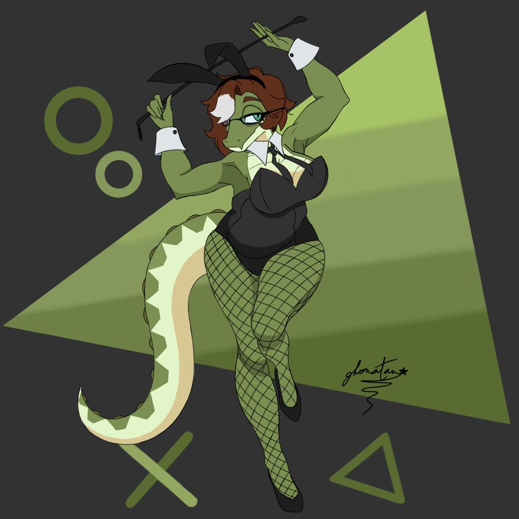 Our dearest School Principal Barbara from our project Shades of Us (Tons de Nós), dressed as a bunny girl, or should I say... A bunny mistress? ❤️🐊🐇 <a href="/TonsdeNos/">Tons de Nós (Shades Of Us) Project</a>