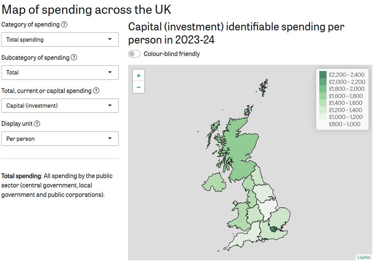 Max Warner (@maxwarnerifs) on Twitter photo Lots of discussion today about regional investment. You can use our <a href="/TheIFS/">Institute for Fiscal Studies</a> public spending tool to explore how much the government currently spends in each region of the UK, what it spends it on, and how that has changed over time: ifs.org.uk/calculators/wh… Lots of discussion today about regional investment. You can use our <a href="/TheIFS/">Institute for Fiscal Studies</a> public spending tool to explore how much the government currently spends in each region of the UK, what it spends it on, and how that has changed over time: ifs.org.uk/calculators/wh…