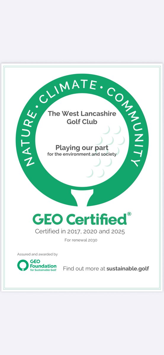 A nice end to the month! Welcomed rainfall for the whole course, allowing the areas that we preventively treat bounce back very quickly. Great comments from members &amp; visitors alike! And finally a nice award to mark our continued commitment to sustainability &amp; our environment!
