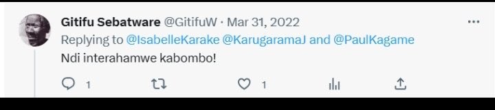 Fabrice Rugumire (@fabrugumire) on Twitter photo Rubyiruko, uyu <a href="/GitifuW/">Gitifu Sebatware</a> mubona hano kuri X (Twitter), amazina ye nyakuri ni UZABAKILIHO Antoine Alfred, ise na nyine ni abicanyi, bahamijwe ibyaha bya jenoside bakoreye mu cyahoze ari Butare. Ise ni Uzabakiriho Bernard, nyina yitwaNyirabakungu. Uyu rero mukunda kumubona hano Rubyiruko, uyu <a href="/GitifuW/">Gitifu Sebatware</a> mubona hano kuri X (Twitter), amazina ye nyakuri ni UZABAKILIHO Antoine Alfred, ise na nyine ni abicanyi, bahamijwe ibyaha bya jenoside bakoreye mu cyahoze ari Butare. Ise ni Uzabakiriho Bernard, nyina yitwaNyirabakungu. Uyu rero mukunda kumubona hano