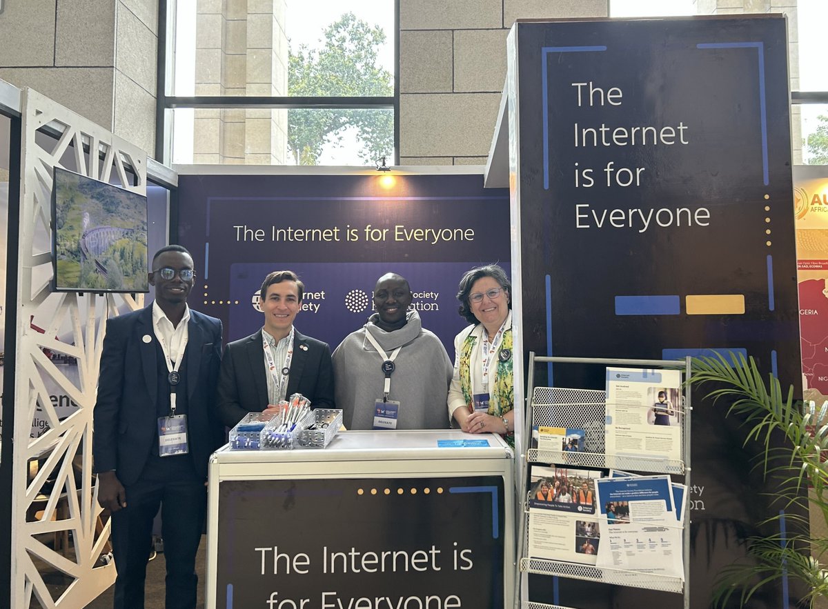 Internet Society (@internetsociety) on Twitter photo We’re onsite at the Africa Internet Governance Forum (#AfIGF) in Tanzania!
Stop by our booth in the exhibition center today and tomorrow to chat about becoming a member, Internet exchange points, peering, grants and funding, encryption, and more!
<a href="/ISOC_Foundation/">Internet Society Foundation</a> We’re onsite at the Africa Internet Governance Forum (#AfIGF) in Tanzania!
Stop by our booth in the exhibition center today and tomorrow to chat about becoming a member, Internet exchange points, peering, grants and funding, encryption, and more!
<a href="/ISOC_Foundation/">Internet Society Foundation</a>