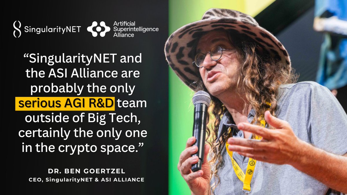 SingularityNET (@singularitynet) on Twitter photo OpenCog Hyperon is the most advanced open, decentralized framework for AGI at the human level and beyond.
Read CEO Dr. <a href="/bengoertzel/">Ben Goertzel</a>'s recent interview with Cointelegraph: cointelegraph.com/news/ben-goert… OpenCog Hyperon is the most advanced open, decentralized framework for AGI at the human level and beyond.
Read CEO Dr. <a href="/bengoertzel/">Ben Goertzel</a>'s recent interview with Cointelegraph: cointelegraph.com/news/ben-goert…