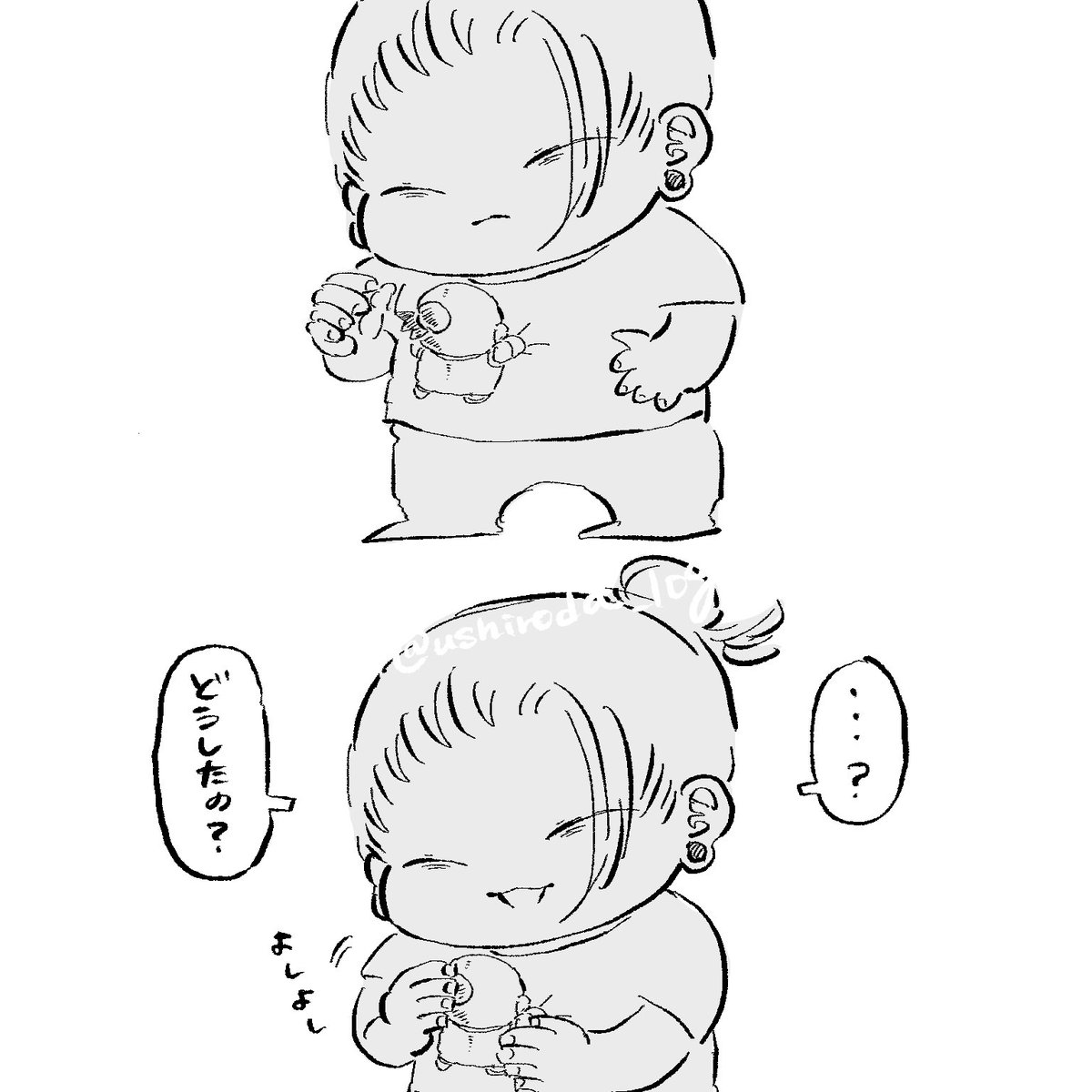 ushiroda_log's tweet image. すぐさん・すぐぬいさんらくがき再掲