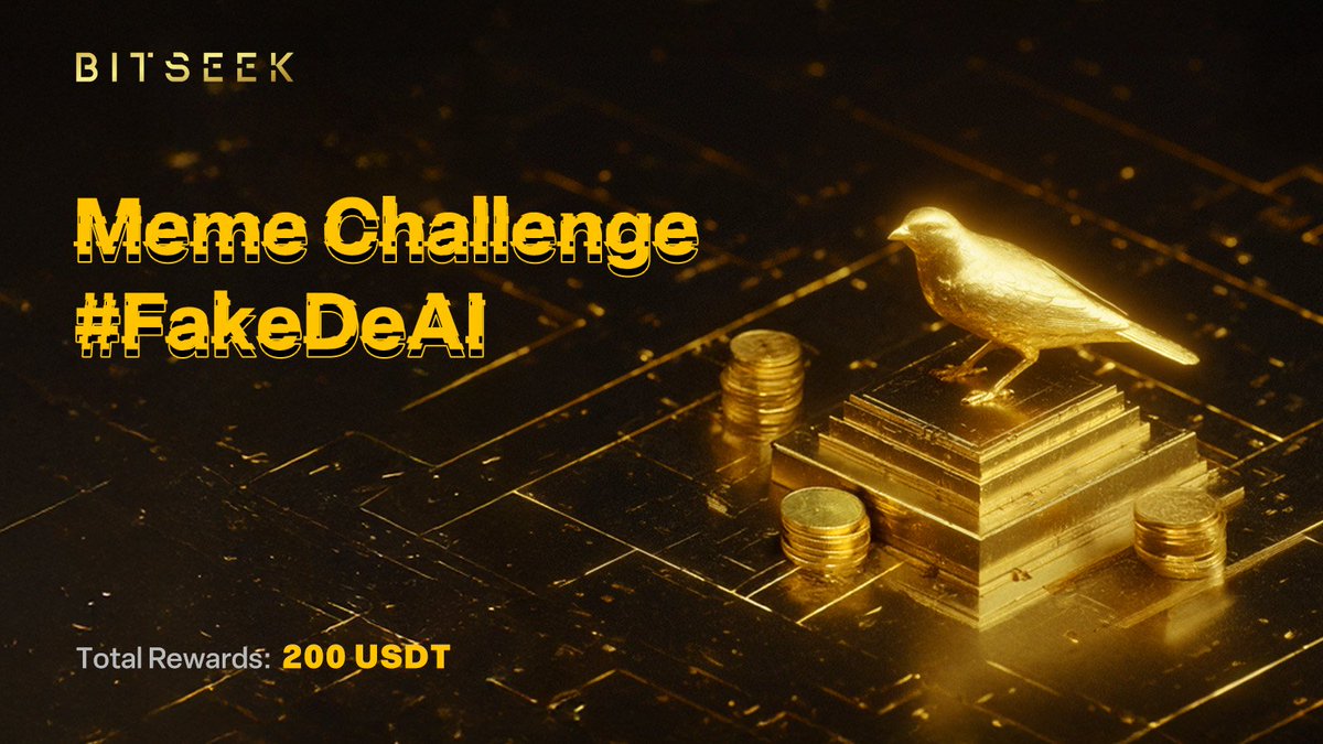 🚨 Meme Challenge #FakeDeAI  🚨  

Think your AI is decentralized? Think again.

🧠 Show us what fake decentralization looks like.

🔥 Create your best meme: #BitSeek vs Fake DeAI

💰 10 winners × $20 each

📅 Deadline: 7 days

📍Drop your memes in the comments or Discord