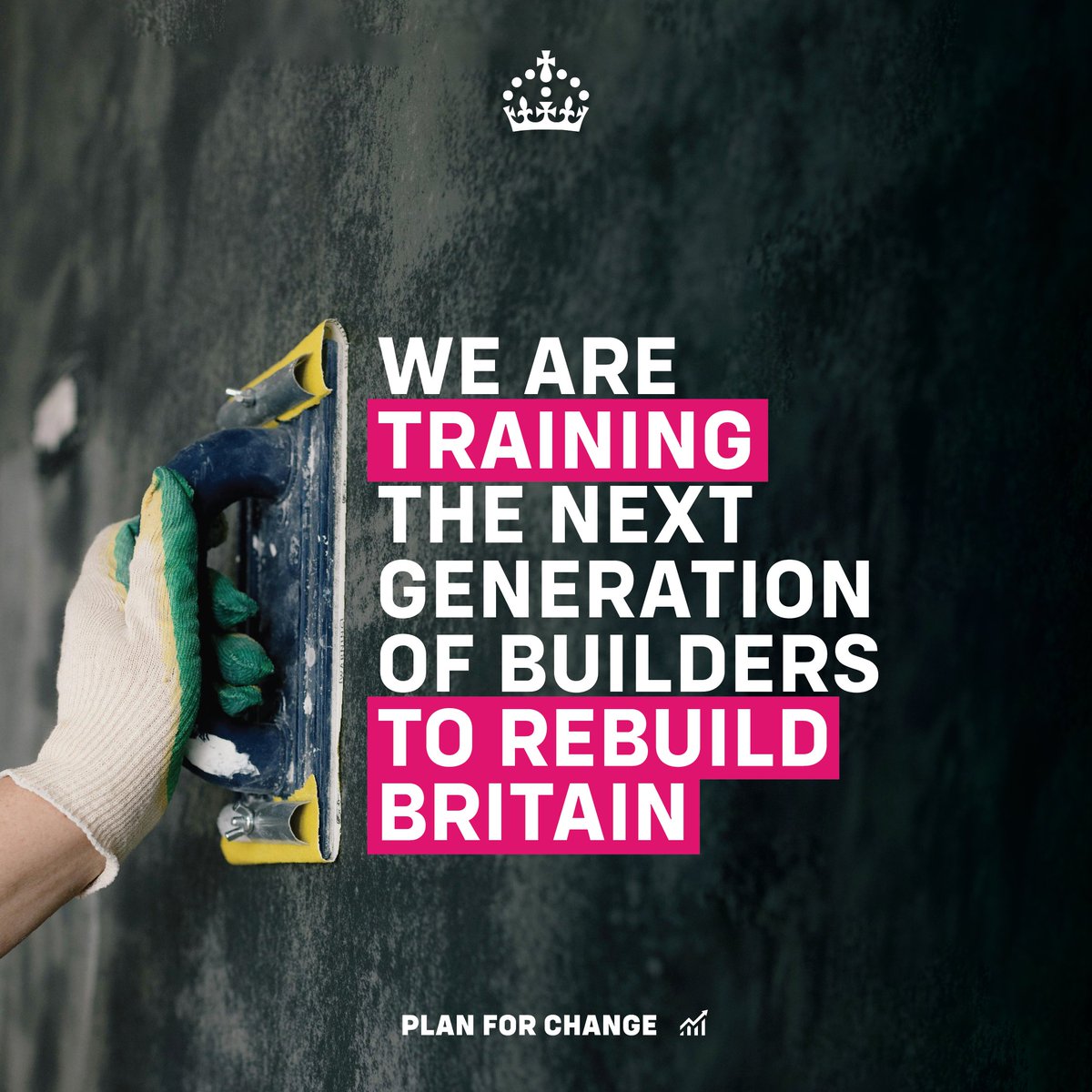 We're giving thousands of young people new training opportunities in the jobs most needed to build 1.5 million homes.

That means more affordable housing and more money in working people's pockets.