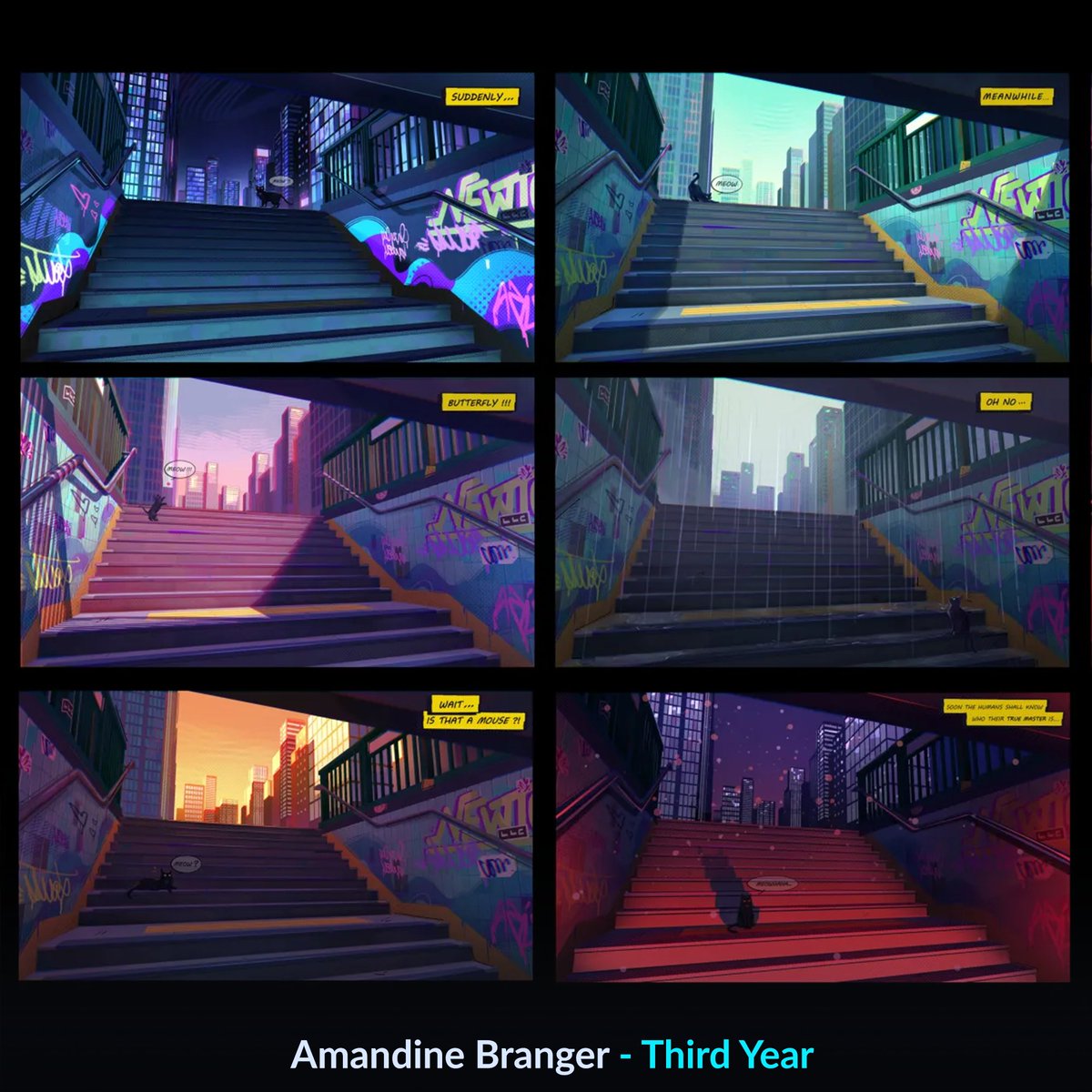 Artside_School's tweet photo. Nos troisième année ont passé une semaine à travailler sur des colors keys avec Geoffrey Amesse
Voici les résultats !
#artside #artsideschool #enviro #conceptart #gameart #colorkey https://t.co/3zbh7zomaP