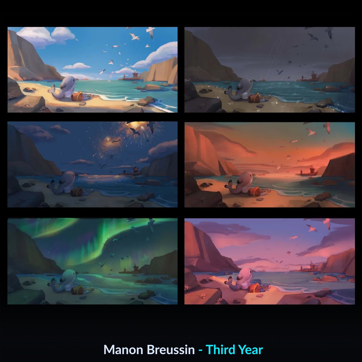 Nos troisième année ont passé une semaine à travailler sur des colors keys avec Geoffrey Amesse

Voici les résultats !
#artside #artsideschool #enviro #conceptart #gameart #colorkey