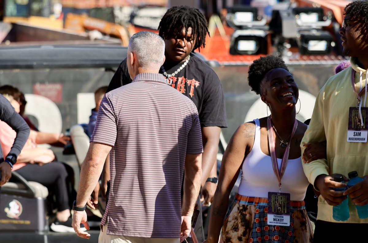 OL <a href="/johnnie_jones6/">Johnnie “DJ” Jones 4🌟</a> arrives at FSU for his official visit 247sports.com/college/florid…