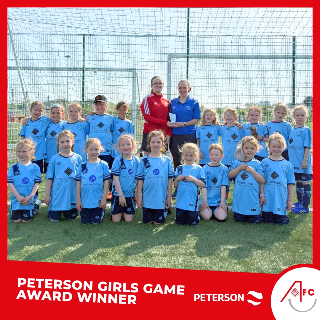AFCCT's tweet photo. 🔴 Congratulations to Rhoda Cameron from Banchory Community Football for winning the Peterson Girls Game Award!

The award recognises a player, coach, or volunteer for going above and beyond to promote the girls game.

Well done, Rhoda! 👏 https://t.co/axURaQSohn