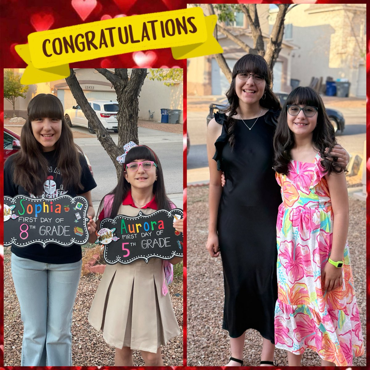 As a parent you always want the best for your children - especially in school. Today these little ladies close out their elementary and middle school journeys at <a href="/VHESCrusaders/">Vista Hills Elementary</a> and <a href="/HANKSMSYISD/">Hanks MS</a>. They have both had exceptional experiences and we are so #Grateful ! ❤️🖤🎓