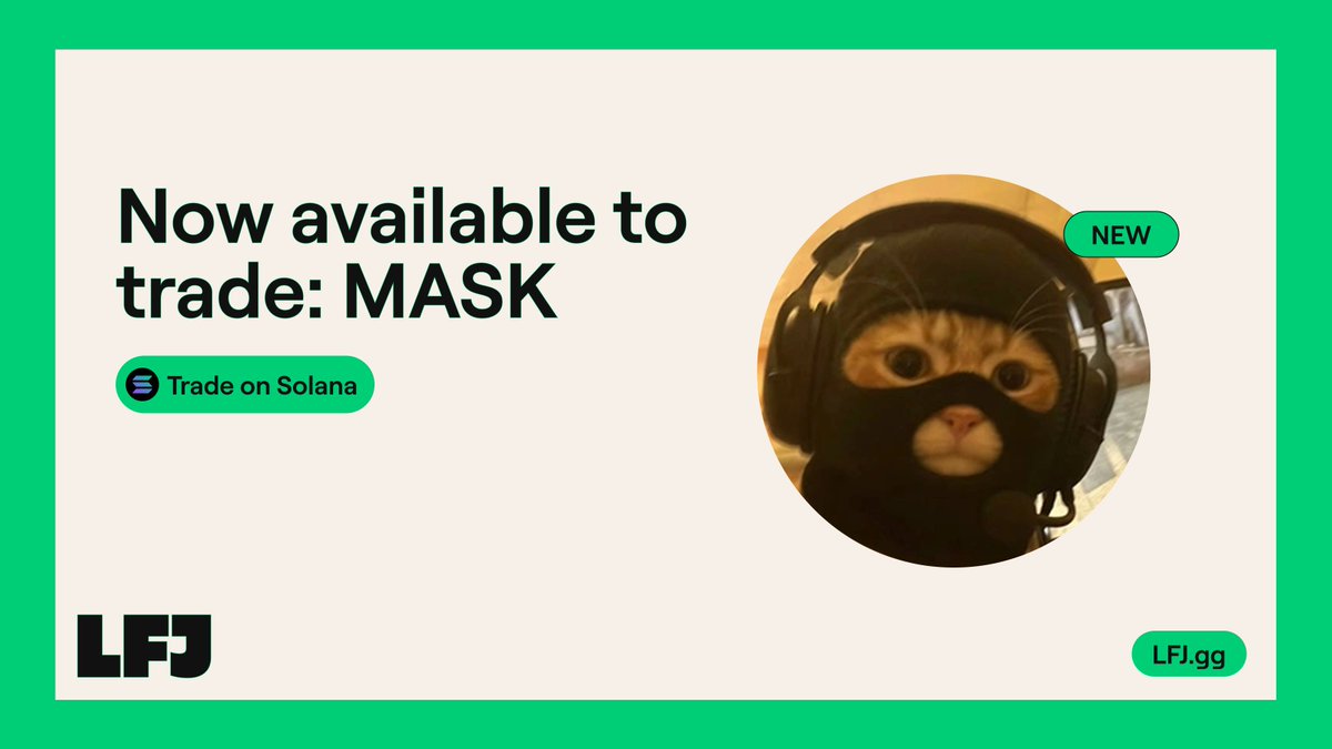 mask on.

Trade $MASK on LFJ 👉 lfj.gg/solana/trade/6…