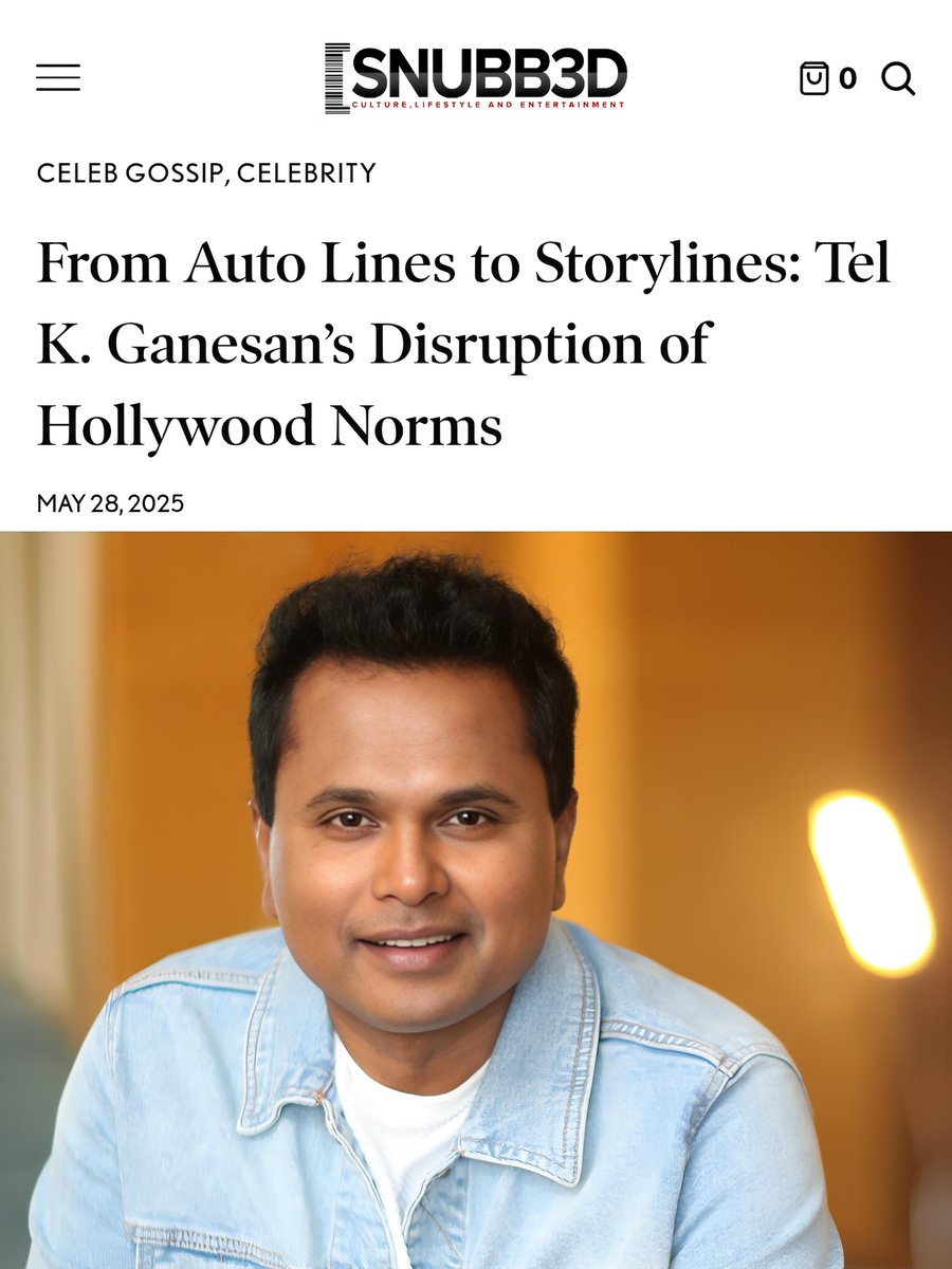 Telkganesan's tweet photo. Featured in #Snubb3dmagazine
From auto plants to movie sets - @trapcityfilm is my blueprint for disruption.
Link in first comment.
#telkganesan #IndieFilm #NoBlueprints https://t.co/egrSupOEKn