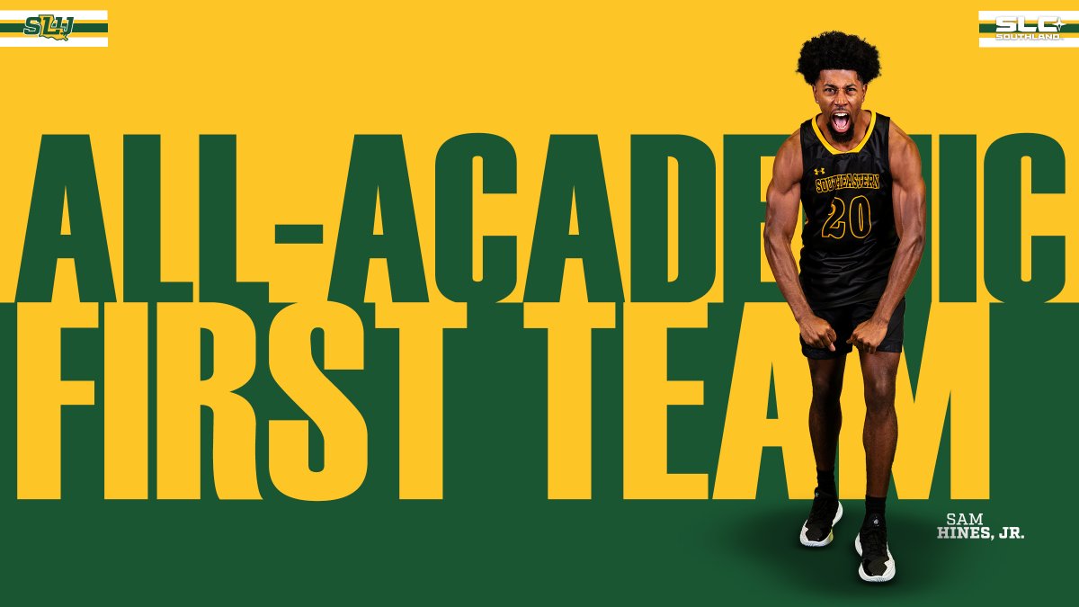 Southeastern Men's Basketball (@lionupmbb) on Twitter photo Getting buckets & getting As.
Congrats to Sam Hines, Jr. & Brody Rowbury for both being named <a href="/SouthlandSports/">Southland Conference</a> All-Academic First Team!!
#LionUp Getting buckets & getting As.
Congrats to Sam Hines, Jr. & Brody Rowbury for both being named <a href="/SouthlandSports/">Southland Conference</a> All-Academic First Team!!
#LionUp