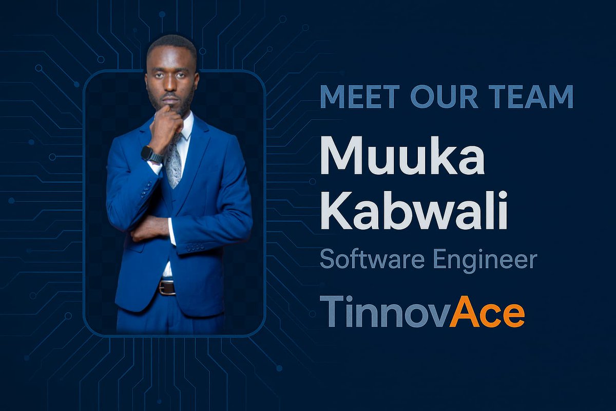 TinnovAce's tweet photo. Introducing Muuka Kabwali, a Software Engineer and UNZA graduate (Software Engineering major). Skilled across the full stack and founder of KabsGadgets, he brings innovation and leadership to the TinnovAce team.

TinnovAce — Shaping tomorrow, acing today. https://t.co/1Ycz9ghnLu