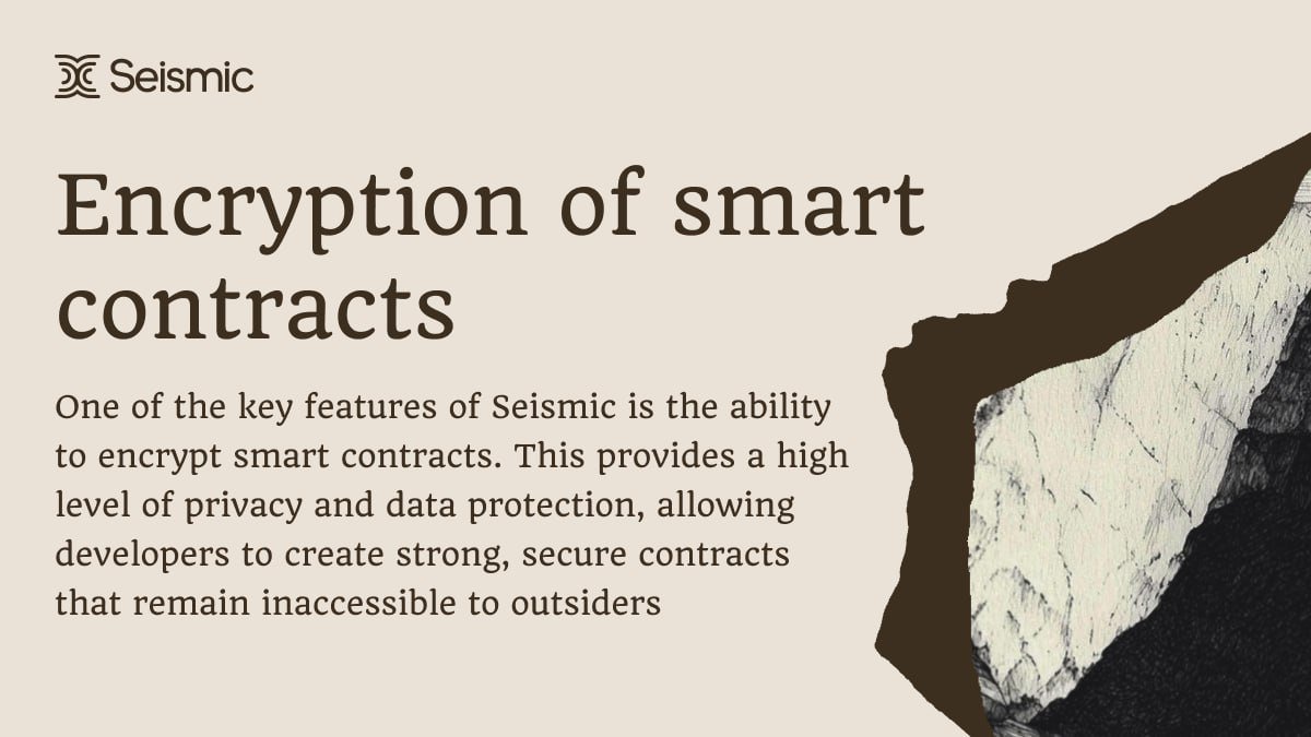 n1nja_011's tweet image. One of the key features of @SeismicSys is the ability to #encrypt smart contracts 🔒