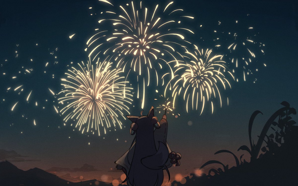 #shibuki_art
한 여름의 불꽃놀이