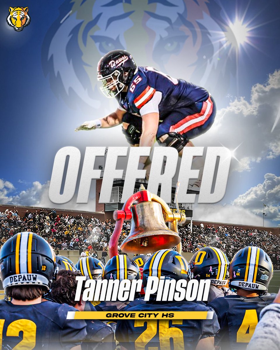 After a great junior day and conversation with <a href="/qbdietz/">Brett Dietz</a> and <a href="/MasonEspinosa1/">Mason Espinosa</a> I am blessed to receive an offer to DePauw University! Thank you for your hospitality and can’t wait to get back on campus for a game day visit! <a href="/GCFBRecruiting/">Grove City Recruiting</a> <a href="/JayHoward77/">Jay Howard</a> <a href="/grwblazers/">Greg Waits</a> <a href="/coachmbolin/">Matthew Bolin</a>