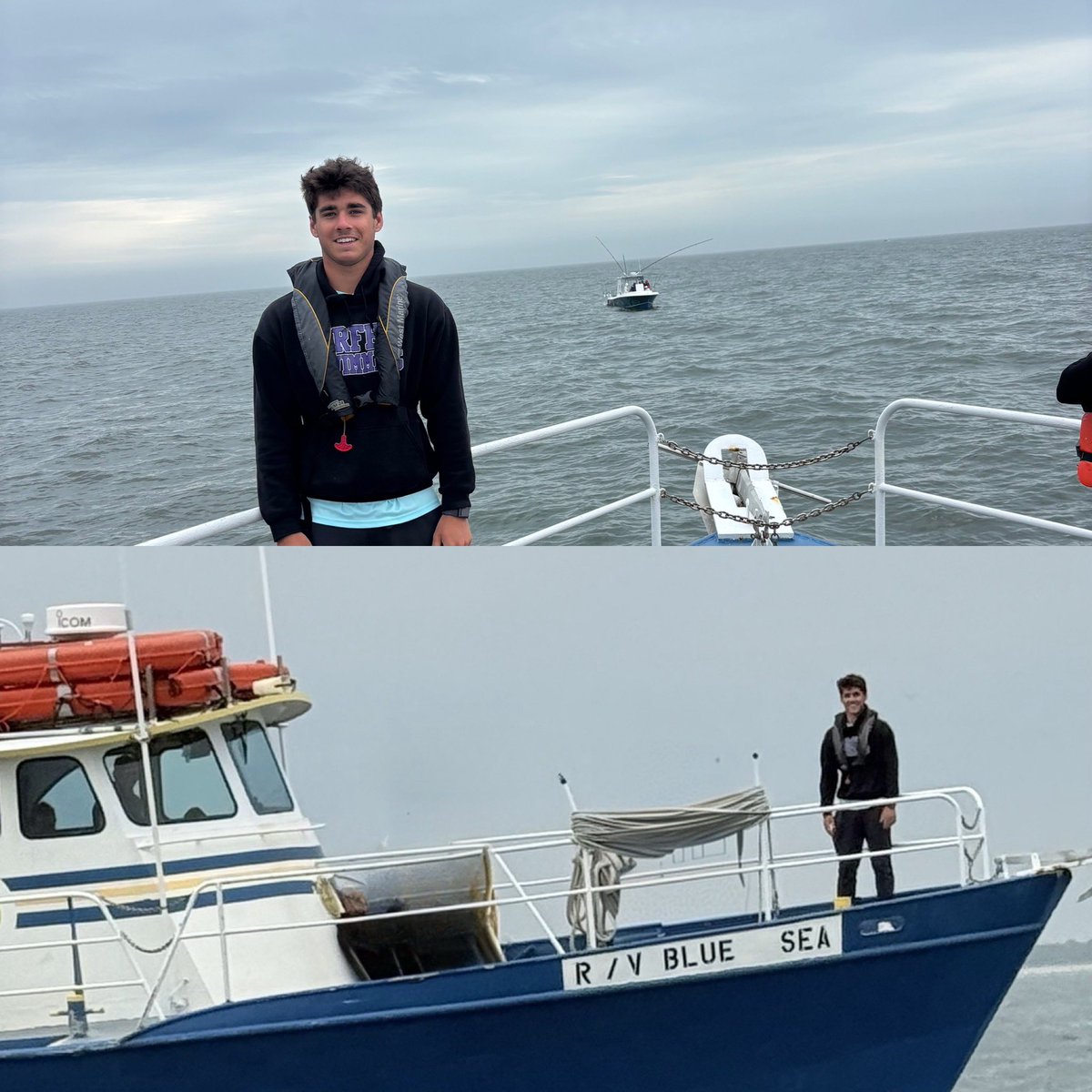 Senior Jack R. fishing for his project ran into his dad fishing too! Check out Jersey Devil Charters.