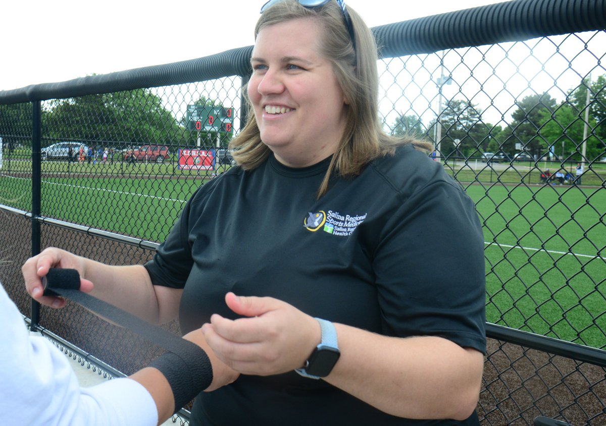 Salina Regional Sport Medicine Athletic Trainers are at the ballgame!  Salina Regional Orthopedic and Sports Medicine athletic trainers are providing care to athletes at the 4A <a href="/KSHSAA/">KSHSAA</a> baseball and softball tournament. ⚾️
