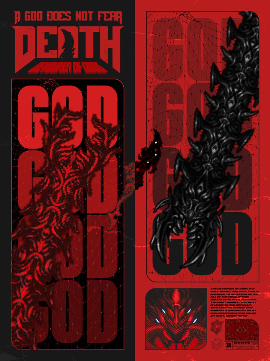 rTerraria's tweet photo. A GOD DOES NOT FEAR DEATH https://t.co/kl0w86yiW6 https://t.co/sQaikKGgkr