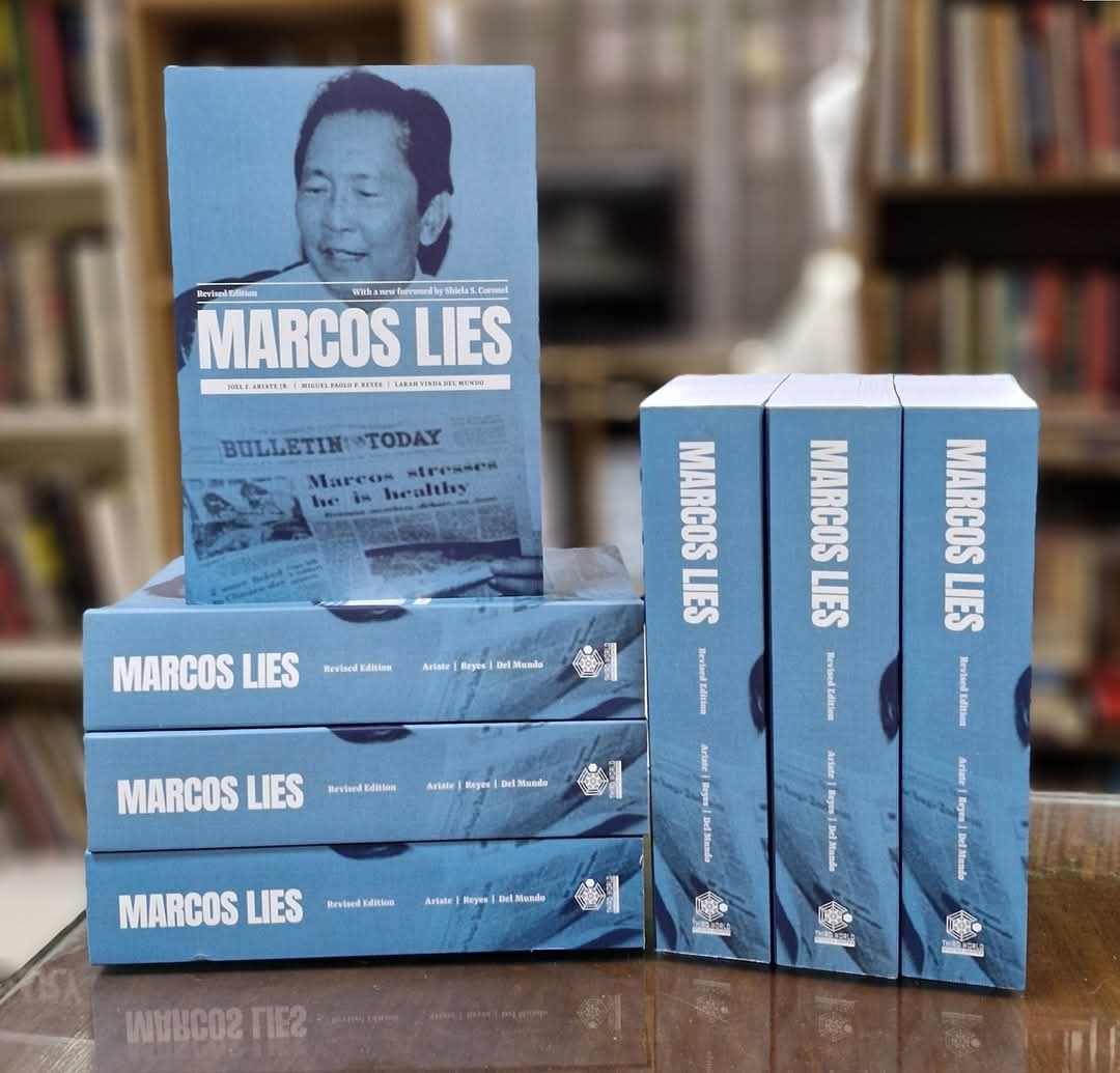 UPThirdWorld's tweet photo. The revised edition of Marcos Lies by Joel Ariate, Miguel Reyes, and Larah Del Mundo, with a new foreword by @SheilaCoronel, is now available. Each copy is P700.00.

Get your copies here: https://t.co/wh5gvG1XXz

More details about the book: https://t.co/GccYq0Xp6F https://t.co/wFckYcVNUd