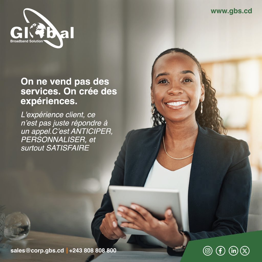 GlobalBSolution's tweet image. Votre satisfaction est un devoir, pas une option.
On ne se contente pas de connecter vos bureaux à la fibre ou à la VoIP. 

On connecte surtout des humains à des solutions fiables, rapides et sur-mesure.
Avec Global, vous êtes entre de bonnes mains. 🤝⚡

#Fibre #VoIP #Expérience