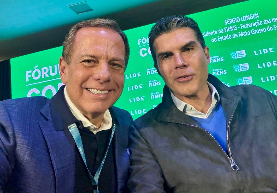 Ao lado do competente Governador do Pará, <a href="/helderbarbalho/">Helder Barbalho</a>, na abertura do FÓRUM LIDE COP 30, em Bonito, Mato Grosso do Sul.
Todos juntos pela COP 30, em Belém do Pará!