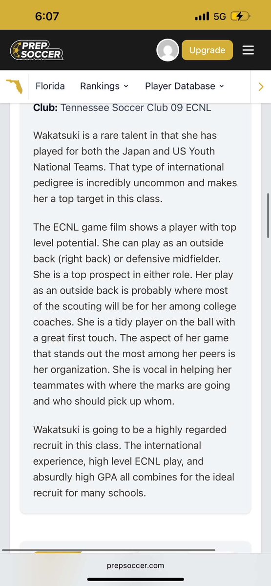 Izumi Wakatsuki (@izumiw2027) on Twitter photo Thank you <a href="/JREskilson/">J.R. Eskilson</a> and <a href="/PrepSoccer/">Prep Soccer ⚽️</a> for the write up as one of the best in the southeast!!
<a href="/TSC09GECNL/">Tennessee SC 09G ECNL</a> <a href="/TSCECNL/">Tennessee Soccer Club ECNL</a> <a href="/TNSoccerClub/">Tennessee Soccer Club</a> Thank you <a href="/JREskilson/">J.R. Eskilson</a> and <a href="/PrepSoccer/">Prep Soccer ⚽️</a> for the write up as one of the best in the southeast!!
<a href="/TSC09GECNL/">Tennessee SC 09G ECNL</a> <a href="/TSCECNL/">Tennessee Soccer Club ECNL</a> <a href="/TNSoccerClub/">Tennessee Soccer Club</a>