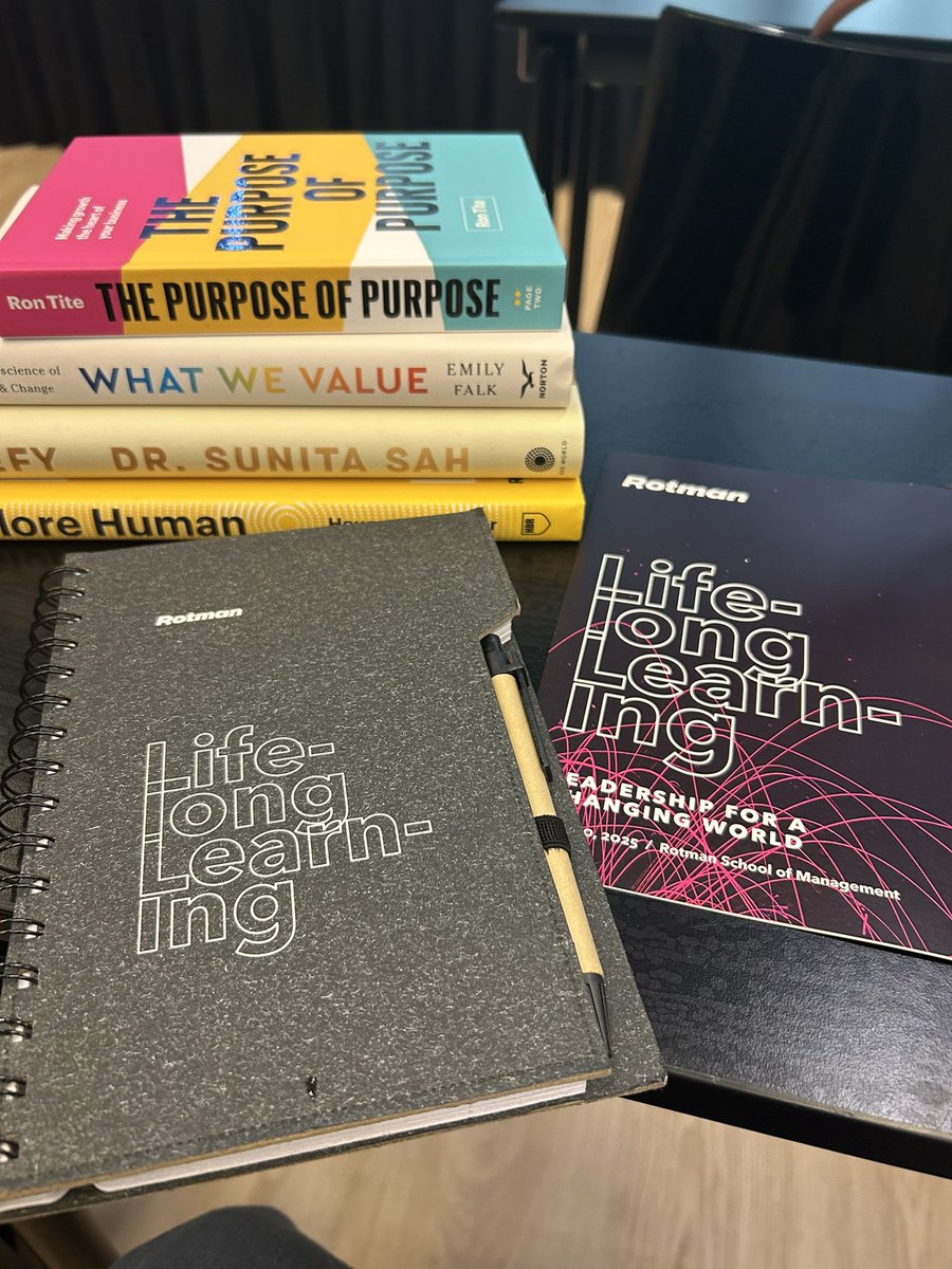 Looking forward to an invigorating day at <a href="/rotmanschool/">Rotman School</a> #LLL2025 life long learning, leadership for a changing world. fantastic speakers, great conversations!!!