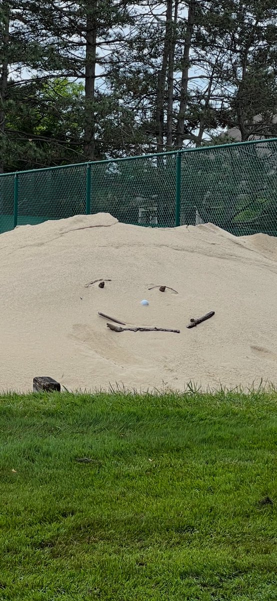 Sometimes kids (or maybe adults!) may get to your pile of bunker sand before you can place it. Creative!! <a href="/best_sand/">Best Sand</a> <a href="/APlaskey/">aj_plaskey</a>