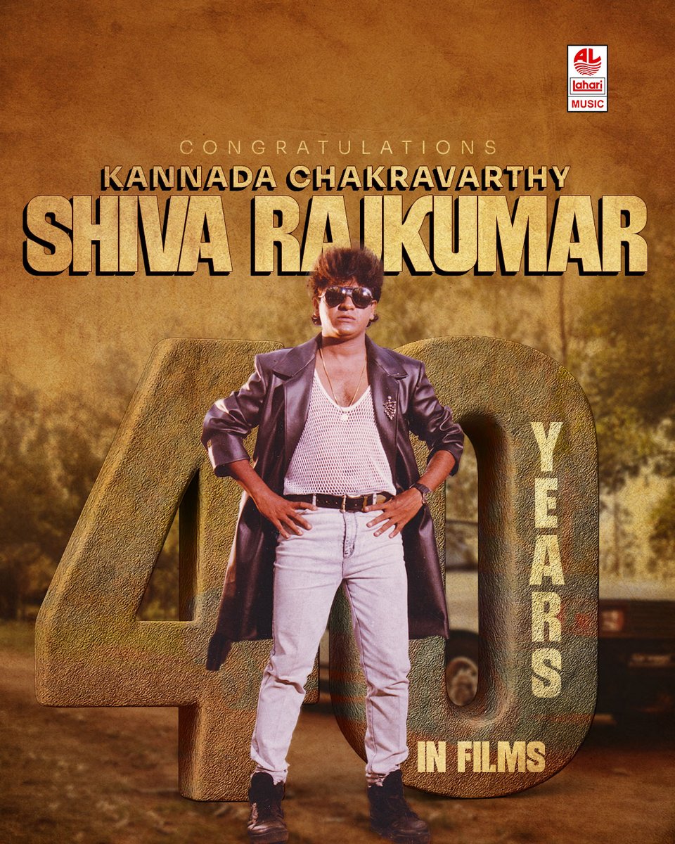 Lahari Music (@laharimusic) on Twitter photo A true Chakravarthy who continues to rule hearts and screens with unmatched charisma. Here’s to many more years of greatness! 🎉🔥
<a href="/NimmaShivanna/">DrShivaRajkumar</a>
#laharimusic #shivarajkumar #actor #Kannada #40yearsinfilms #kannadachakravarthy A true Chakravarthy who continues to rule hearts and screens with unmatched charisma. Here’s to many more years of greatness! 🎉🔥
<a href="/NimmaShivanna/">DrShivaRajkumar</a>
#laharimusic #shivarajkumar #actor #Kannada #40yearsinfilms #kannadachakravarthy