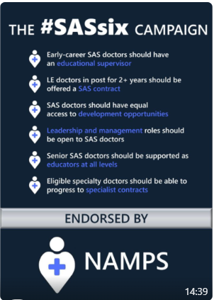 The SAS Collective (@thesascollect) on Twitter photo Proud to announce that Medical HR colleagues' national organisation <a href="/NAMPS_org/">NAMPS</a> just anounced today that they are joining @rcpchtweets, @RCphysicians. <a href="/RCoANews/">Royal College of Anaesthetists</a> <a href="/Assoc_Anaes/">Association of Anaesthetists</a> <a href="/MedEdLeaders/">Medical Education Leaders UK</a> <a href="/medicalwomenuk/">MWF</a> <a href="/HCSANews/">HCSA โ the hospital doctors' union</a> <a href="/MPS_Medical/">Medical Protection</a> <a href="/ICS_updates/">Intensive Care Society ๐</a> and The GMC in endorsing #SASsix Proud to announce that Medical HR colleagues' national organisation <a href="/NAMPS_org/">NAMPS</a> just anounced today that they are joining @rcpchtweets, @RCphysicians. <a href="/RCoANews/">Royal College of Anaesthetists</a> <a href="/Assoc_Anaes/">Association of Anaesthetists</a> <a href="/MedEdLeaders/">Medical Education Leaders UK</a> <a href="/medicalwomenuk/">MWF</a> <a href="/HCSANews/">HCSA โ the hospital doctors' union</a> <a href="/MPS_Medical/">Medical Protection</a> <a href="/ICS_updates/">Intensive Care Society ๐</a> and The GMC in endorsing #SASsix