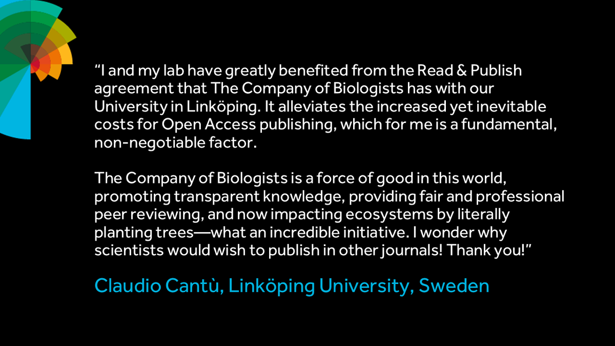 The Company of Biologists (@co_biologists) on Twitter photo Thank you <a href="/ClaudioCantu81/">Claudio Cantù</a> for sharing your experience of fee-free #OA publishing <a href="/Dev_journal/">Development</a> via our #ReadAndPublish agreement with <a href="/liu_universitet/">Linköpings universitet</a> <a href="/LiUBiology/">LiU Biology</a> <a href="/LiU_Bibliotek/">Linköpings universitetsbibliotek - LiUB</a>
Read Claudioās paper bit.ly/3FxxYtu
All participating institutions bit.ly/3O7BxGi Thank you <a href="/ClaudioCantu81/">Claudio Cantù</a> for sharing your experience of fee-free #OA publishing <a href="/Dev_journal/">Development</a> via our #ReadAndPublish agreement with <a href="/liu_universitet/">Linköpings universitet</a> <a href="/LiUBiology/">LiU Biology</a> <a href="/LiU_Bibliotek/">Linköpings universitetsbibliotek - LiUB</a>
Read Claudioās paper bit.ly/3FxxYtu
All participating institutions bit.ly/3O7BxGi