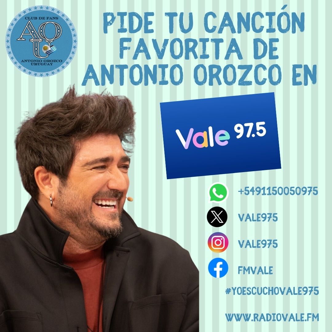 Pedí #Teestabaesperando la nueva cancion de <a href="/antoniorozco/">Antonio Orozco</a> por <a href="/Vale975/">Vale 975</a> <a href="/UMUruguay/">Universal Music Uruguay</a> <a href="/UMArgentina/">Universal Music Argentina</a> <a href="/UniversalSpain/">UniversalMusicSpain</a> <a href="/ClippersMusic/">Clipper's Music</a>

#Orozco #antonioorozco #antonio #music