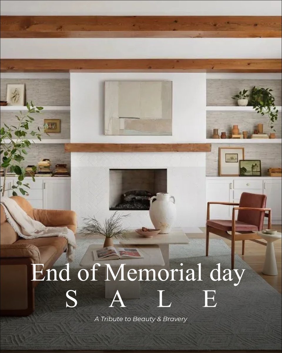 Our online Memorial Day Sale ends today ⏳

Don’t miss your chance to save on rugs, furniture &amp; more.

#RugAndHome #SaleEndsSoon #Rug