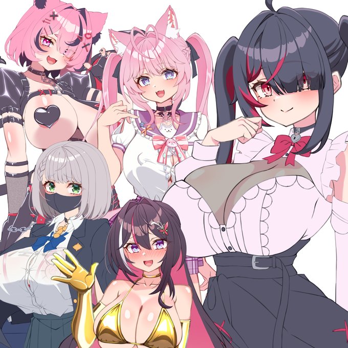 いっぱいおっぱい #今月描いた絵を晒そう 