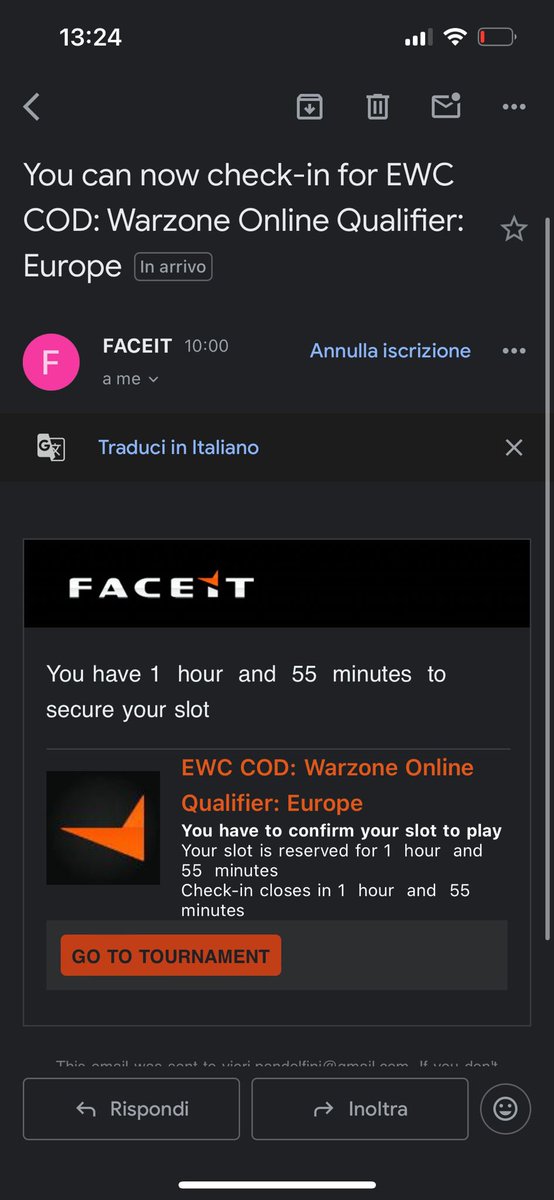 Here is our competitive Warzone scene for the EWC $1,000,000 tournament. On FACEIT, check-in opens on May 30th at 8:00 AM UTC and next you have to check-in 1 hour before the event starts, but they don’t specify that it’s a second check-in, and the first one only lasts for 2 hours